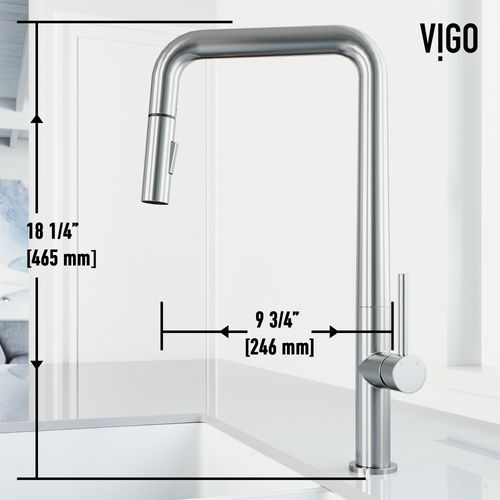 Main product image of Parsons Single Handle Pull-Down Sprayer Kitchen Faucet (Stainless Steel), VG02031ST