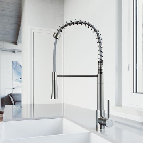 Main product image of Laurelton Single Handle Pull-Down Sprayer Kitchen Faucet (Stainless Steel), VG02032ST