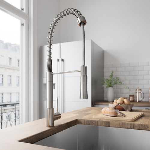 Main product image of Laurelton Single Handle Pull-Down Sprayer Kitchen Faucet (Stainless Steel), VG02032ST