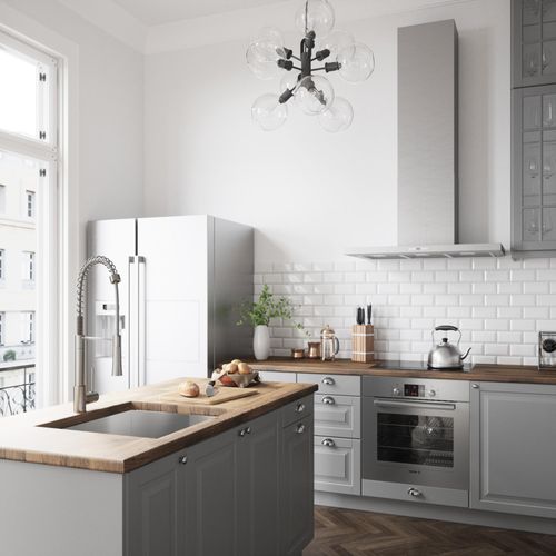 Main product image of Laurelton Single Handle Pull-Down Sprayer Kitchen Faucet (Stainless Steel), VG02032ST