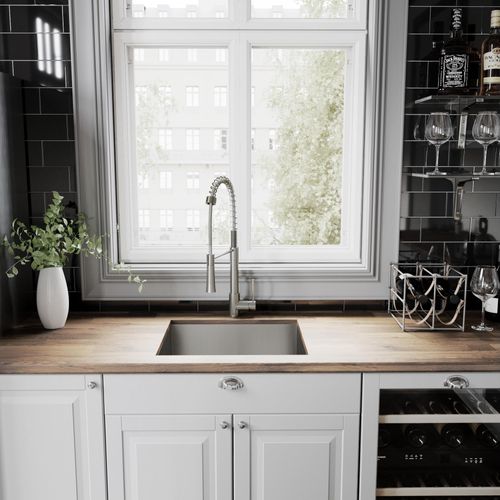 Main product image of Laurelton Single Handle Pull-Down Sprayer Kitchen Faucet (Stainless Steel), VG02032ST