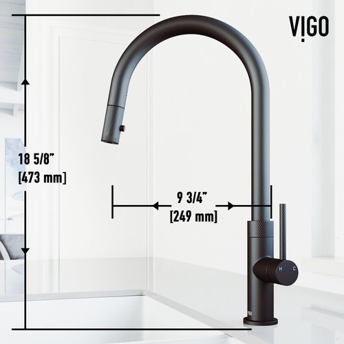 Main product image of Bristol Single Handle Pull-Down Sprayer Kitchen Faucet (Matte Black), VG02033MB
