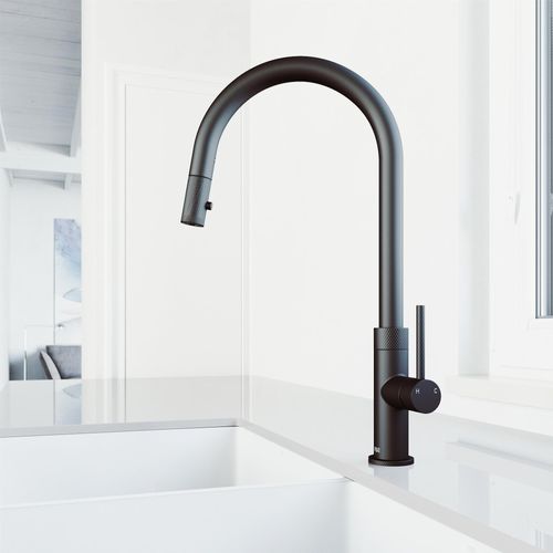 Main product image of Bristol Single Handle Pull-Down Sprayer Kitchen Faucet (Matte Black), VG02033MB