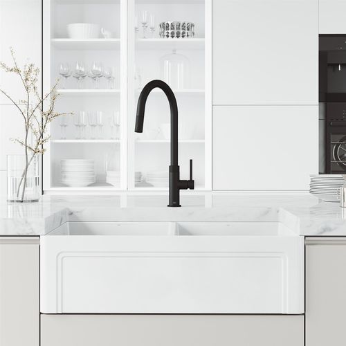 Main product image of Bristol Single Handle Pull-Down Sprayer Kitchen Faucet (Matte Black), VG02033MB