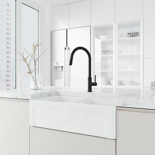Main product image of Bristol Single Handle Pull-Down Sprayer Kitchen Faucet (Matte Black), VG02033MB