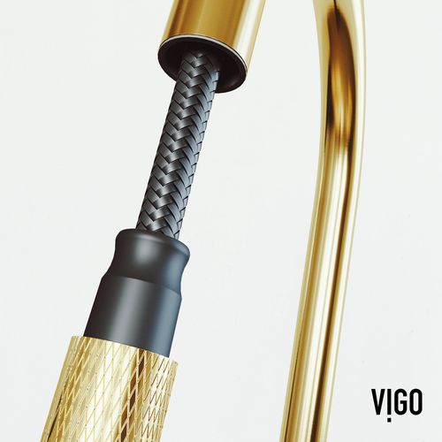 Main product image of Bristol Single Handle Pull-Down Sprayer Kitchen Faucet (Matte Brushed Gold), VG02033MG
