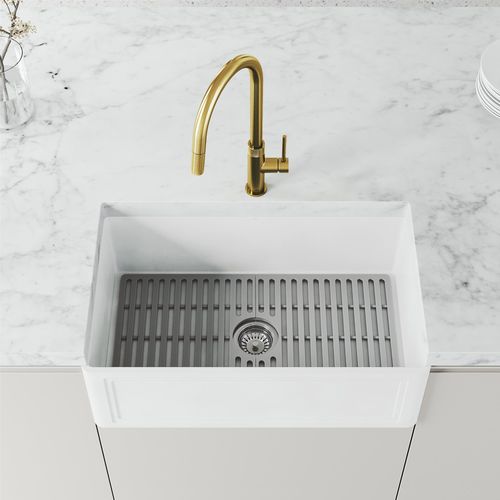 Main product image of Bristol Single Handle Pull-Down Sprayer Kitchen Faucet (Matte Brushed Gold), VG02033MG