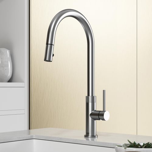 Main product image of Bristol Single Handle Pull-Down Sprayer Kitchen Faucet (Stainless Steel), VG02033ST