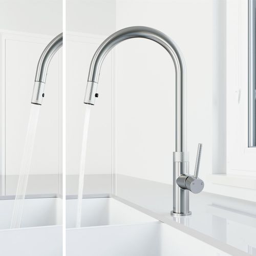 Main product image of Bristol Single Handle Pull-Down Sprayer Kitchen Faucet (Stainless Steel), VG02033ST