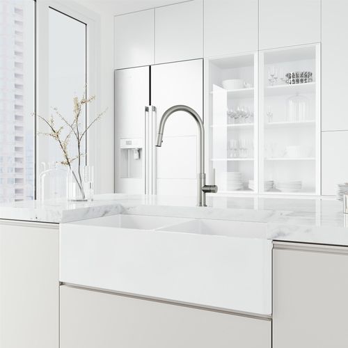 Main product image of Bristol Single Handle Pull-Down Sprayer Kitchen Faucet (Stainless Steel), VG02033ST