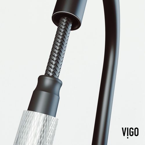 Main product image of Bristol Single Handle Pull-Down Sprayer Kitchen Faucet (Stainless Steel/Matte Black), VG02033STMB