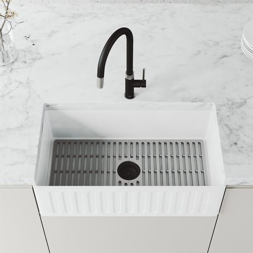 Main product image of Bristol Single Handle Pull-Down Sprayer Kitchen Faucet (Stainless Steel/Matte Black), VG02033STMB