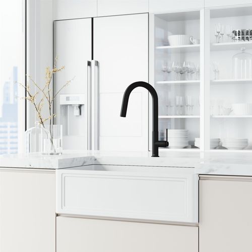 Main product image of Hart Hexad Single Handle Pull-Down Spout Kitchen Faucet (Matte Black), VG02034MB