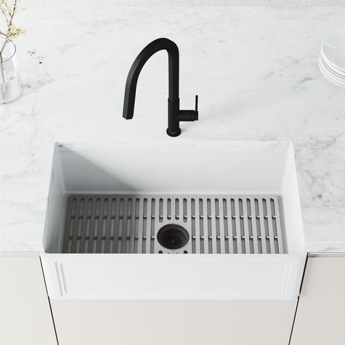 Main product image of Hart Hexad Single Handle Pull-Down Spout Kitchen Faucet (Matte Black), VG02034MB
