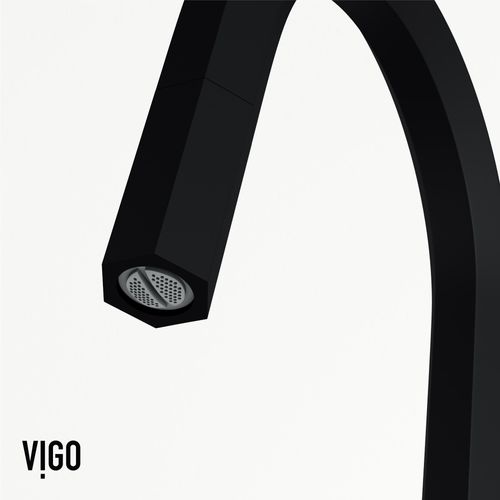 Main product image of Hart Hexad Single Handle Pull-Down Spout Kitchen Faucet (Matte Black), VG02034MB