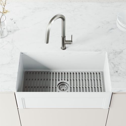 Main product image of Hart Hexad Single Handle Pull-Down Spout Kitchen Faucet (Stainless Steel), VG02034ST