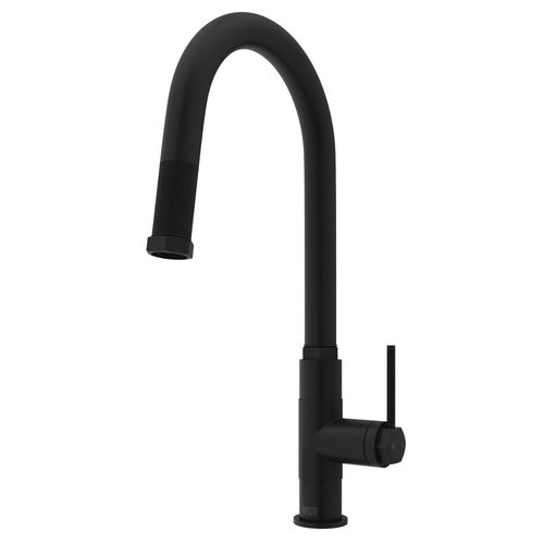 Main product image of Hart Arched Single Handle Pull-Down Spout Kitchen Faucet (Matte Black), VG02035MB