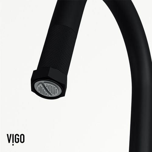 Main product image of Hart Arched Single Handle Pull-Down Spout Kitchen Faucet (Matte Black), VG02035MB