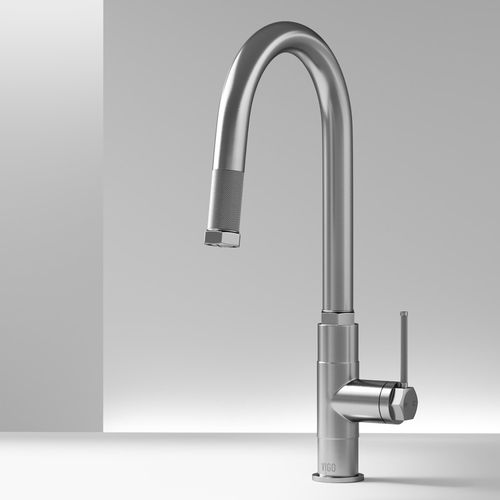 Main product image of Hart Arched Single Handle Pull-Down Spout Kitchen Faucet (Stainless Steel), VG02035ST