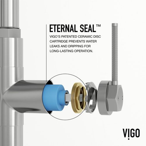 Main product image of Hart Arched Single Handle Pull-Down Spout Kitchen Faucet (Stainless Steel), VG02035ST