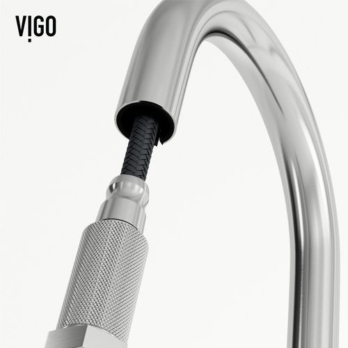 Main product image of Hart Arched Single Handle Pull-Down Spout Kitchen Faucet (Stainless Steel), VG02035ST