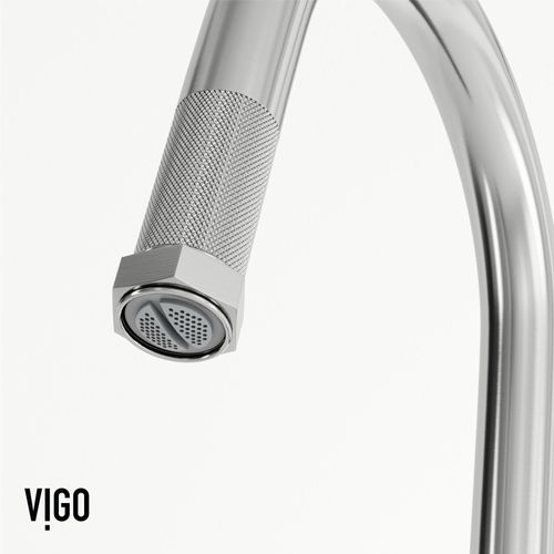 Main product image of Hart Arched Single Handle Pull-Down Spout Kitchen Faucet (Stainless Steel), VG02035ST