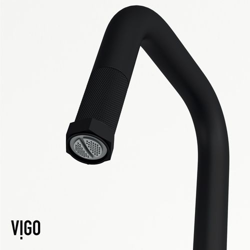 Main product image of Hart Angular Single Handle Pull-Down Spout Kitchen Faucet (Matte Black), VG02036MB