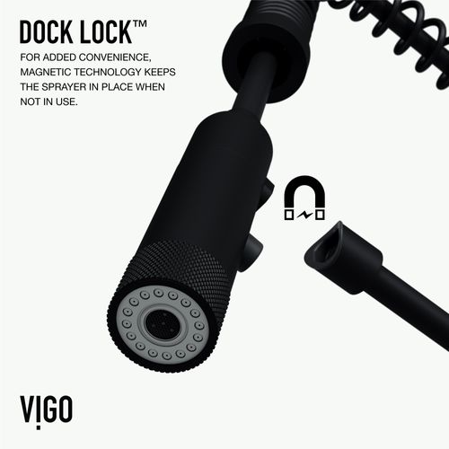 Main product image of Sterling Single Handle Pull-Down Sprayer Kitchen Faucet (Matte Black), VG02037MB