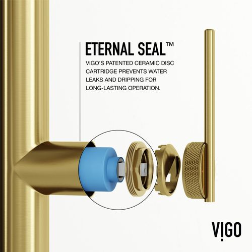 Main product image of Sterling Single Handle Pull-Down Sprayer Kitchen Faucet (Matte Brushed Gold), VG02037MG
