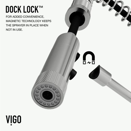 Main product image of Sterling Single Handle Pull-Down Sprayer Kitchen Faucet (Stainless Steel), VG02037ST