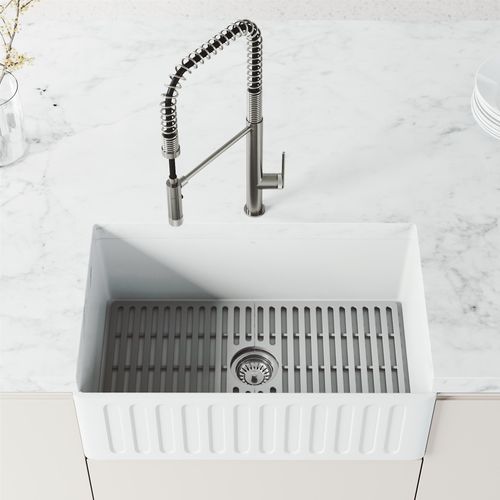 Main product image of Sterling Single Handle Pull-Down Sprayer Kitchen Faucet (Stainless Steel), VG02037ST