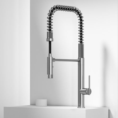 Main product image of Sterling Single Handle Pull-Down Sprayer Kitchen Faucet (Stainless Steel), VG02037ST