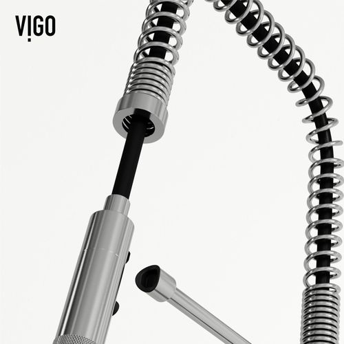 Main product image of Sterling Single Handle Pull-Down Sprayer Kitchen Faucet (Stainless Steel), VG02037ST
