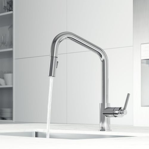 Main product image of Utopia Single Handle Pull-Down Sprayer Kitchen Bar Faucet (Chrome), VG02038CH