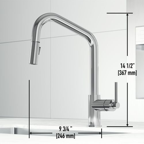 Main product image of Utopia Single Handle Pull-Down Sprayer Kitchen Bar Faucet (Chrome), VG02038CH