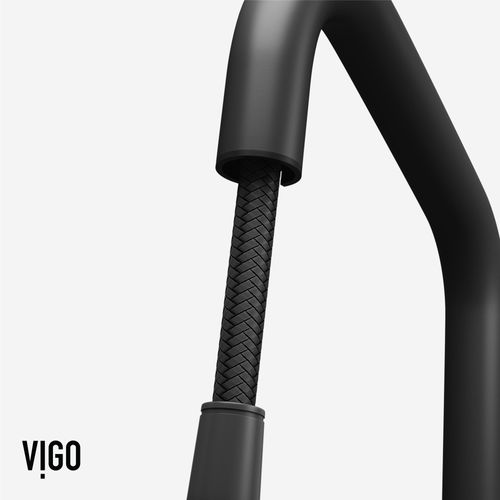 Main product image of Utopia Single Handle Pull-Down Sprayer Kitchen Bar Faucet (Matte Black), VG02038MB