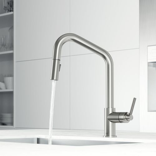 Main product image of Utopia Single Handle Pull-Down Sprayer Kitchen Bar Faucet (Stainless Steel), VG02038ST