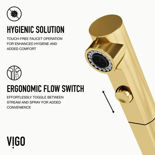 Main product image of Jewel Touchless Kitchen Faucet (Matte Brushed Gold), VG02039MGS
