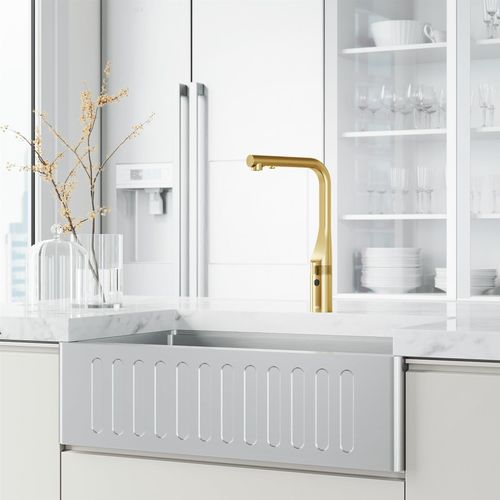 Main product image of Jewel Touchless Kitchen Faucet (Matte Brushed Gold), VG02039MGS