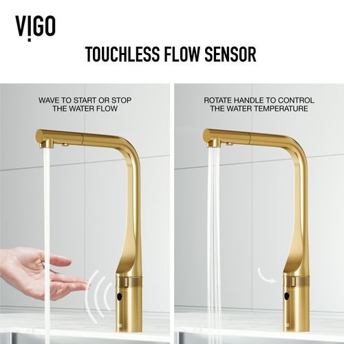 Main product image of Jewel Touchless Kitchen Faucet (Matte Brushed Gold), VG02039MGS