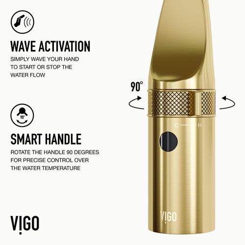 Main product image of Jewel Touchless Kitchen Faucet (Matte Brushed Gold), VG02039MGS