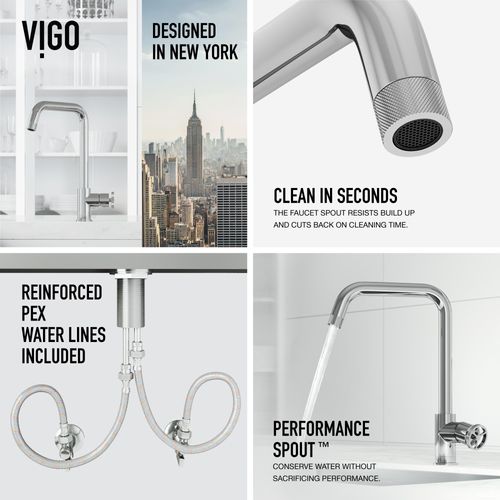 Main product image of Cass Industrial Single Handle Kitchen Bar Faucet in Chrome (Chrome), VG02040CH