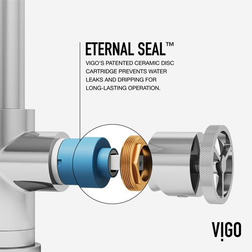 Main product image of Cass Industrial Single Handle Kitchen Bar Faucet in Chrome (Chrome), VG02040CH