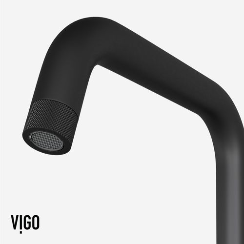 Main product image of Cass Industrial Single Handle Kitchen Bar Faucet (Matte Black)