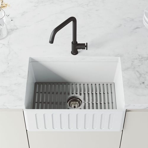 Main product image of Cass Industrial Single Handle Kitchen Bar Faucet (Matte Black)