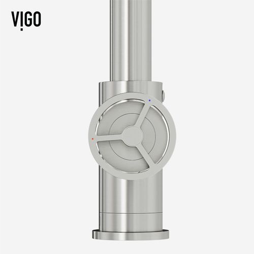 Main product image of Cass Industrial Single Handle Kitchen Bar Faucet (Stainless Steel), VG02040ST
