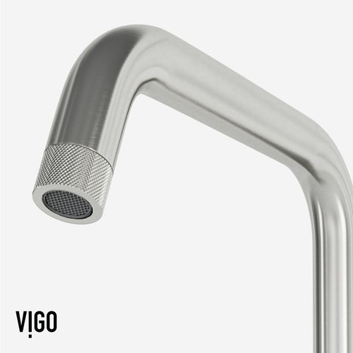 Main product image of Cass Industrial Single Handle Kitchen Bar Faucet (Stainless Steel), VG02040ST