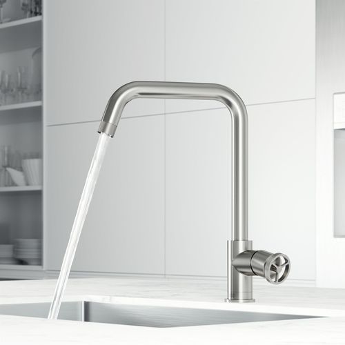 Main product image of Cass Industrial Single Handle Kitchen Bar Faucet (Stainless Steel), VG02040ST