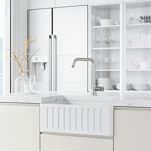 Main product image of Cass Industrial Single Handle Kitchen Bar Faucet (Stainless Steel), VG02040ST