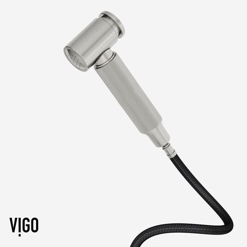 Main product image of Cass Single Handle Bridge Kitchen Faucet (Stainless Steel), VG02050ST